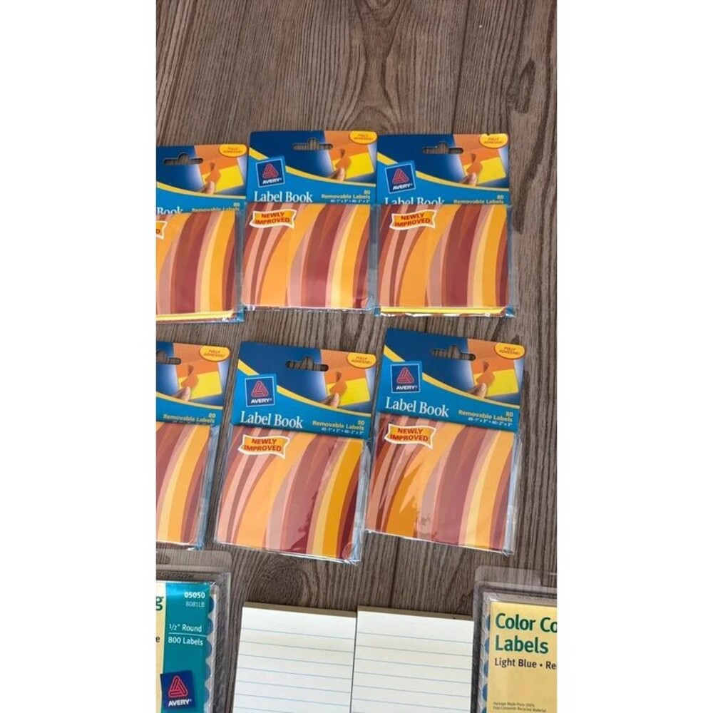 Avery Label Books and Color Coding Labels Bundle - Picture 2 of 5